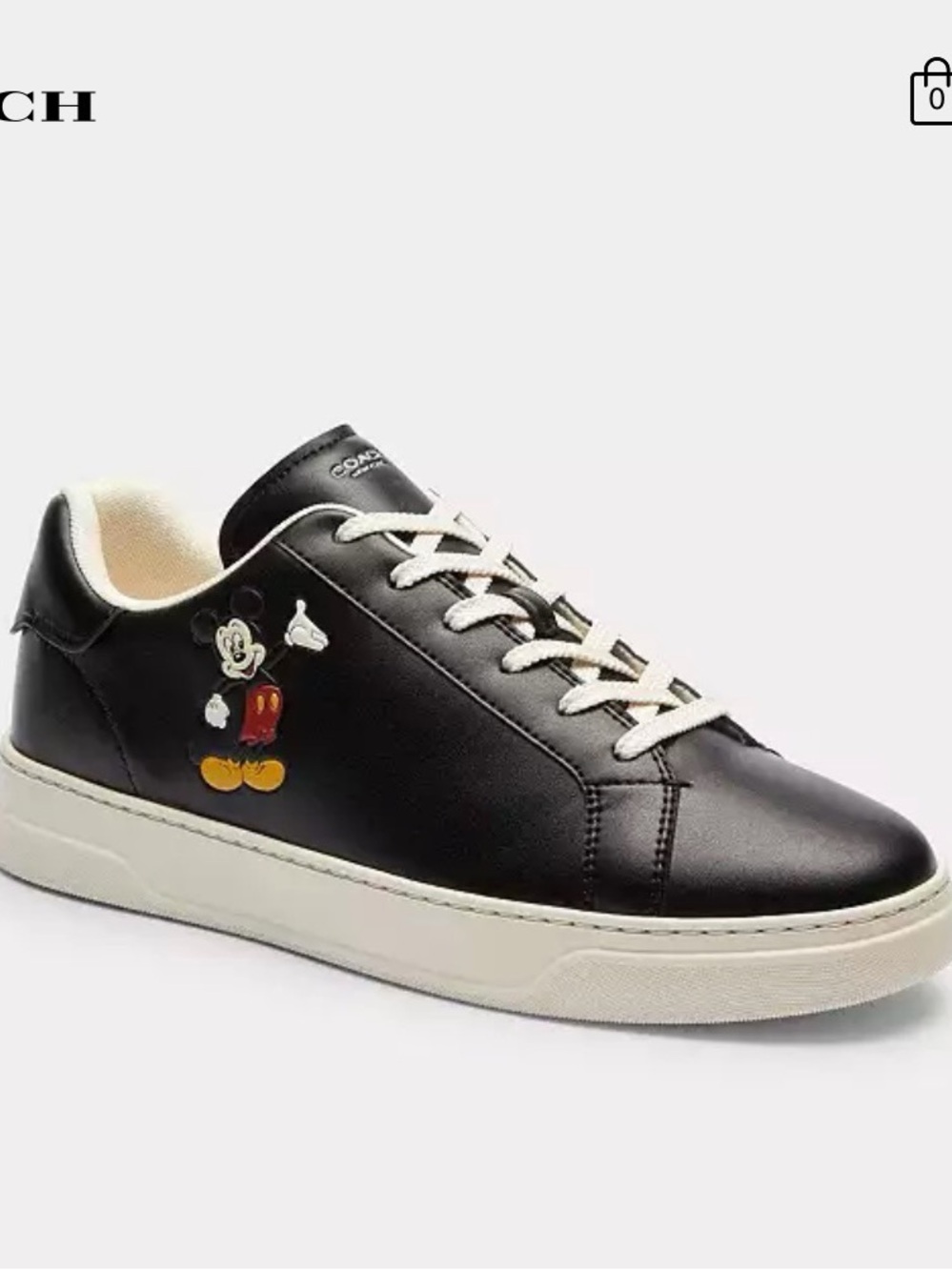Disney X Coach High Line Sneaker
With Mickey Mouse Black - Size 9.5